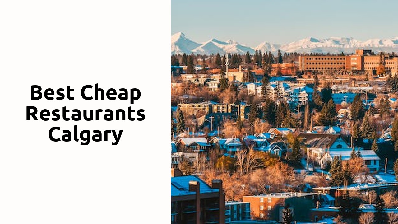 Best Cheap Restaurants Calgary